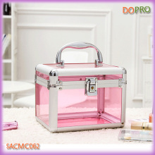3 In1 Small Pink Acrylic Cosmetic Case (SACMC062)